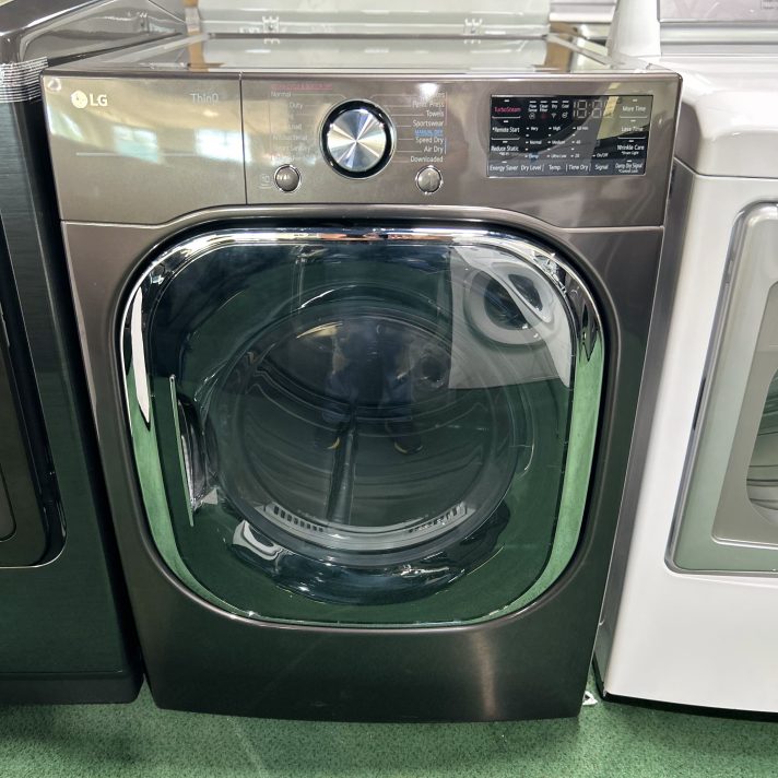 LG* 7.4 cu. ft. Ultra Large Capacity Smart Wi-Fi Enabled Front Load Electric Dryer with TurboSteam™ and Built-In Intelligence