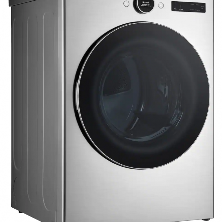 LG* 7.4 Cu. Ft. Stackable Smart Electric Dryer with Steam and Sensor Dry - Graphite Steel