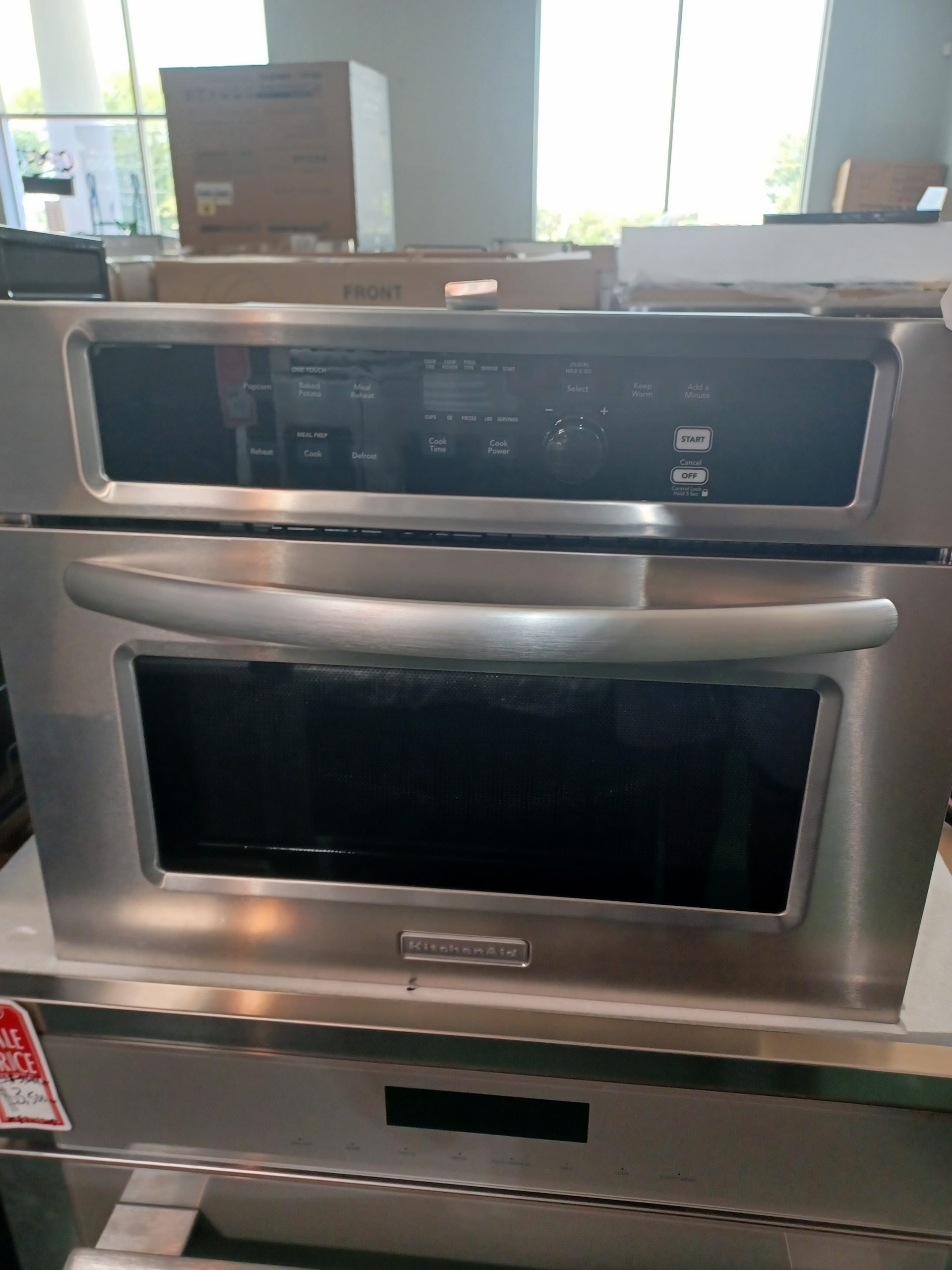 KitchenAid* 24'' Built-in Microwave Oven Electronic Touch Pad: Stainless Steel