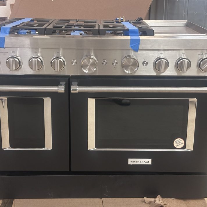KitchenAid Commercial-Style  48 Freestanding Dual Fuel Smart Range