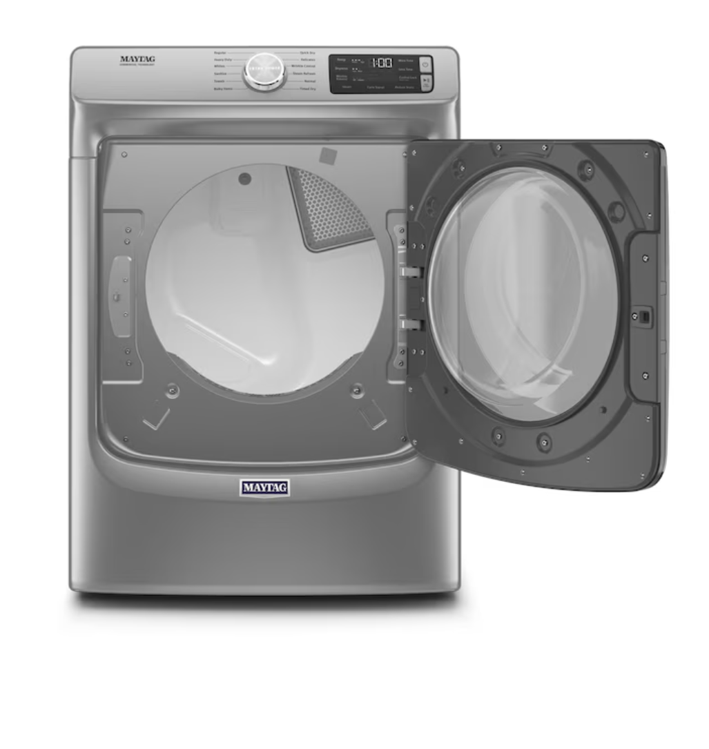 Maytag* 7.3-cu ft Stackable Vented Electric Dryer with Steam Cycle ( Metallic Slate ) - Image 2
