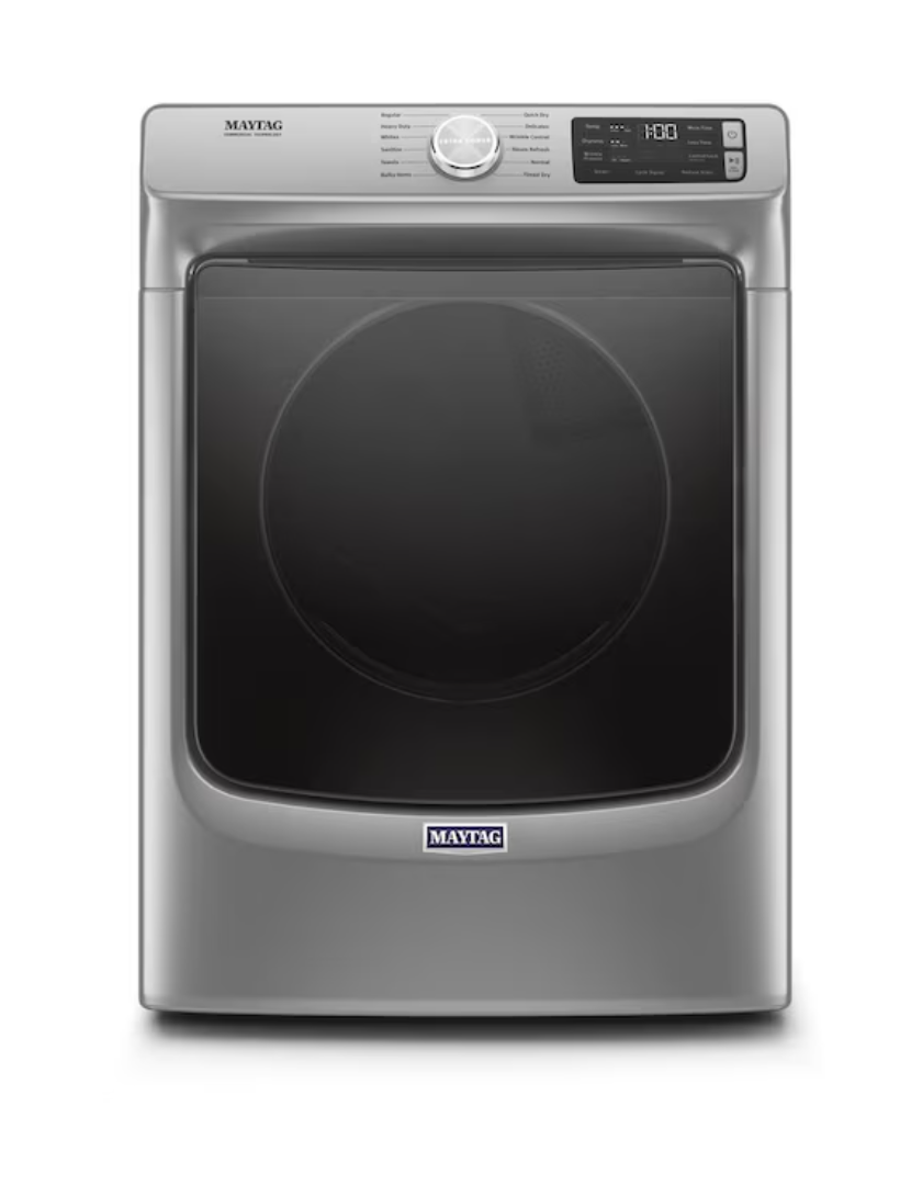 Maytag* 7.3-cu ft Stackable Vented Electric Dryer with Steam Cycle ( Metallic Slate )