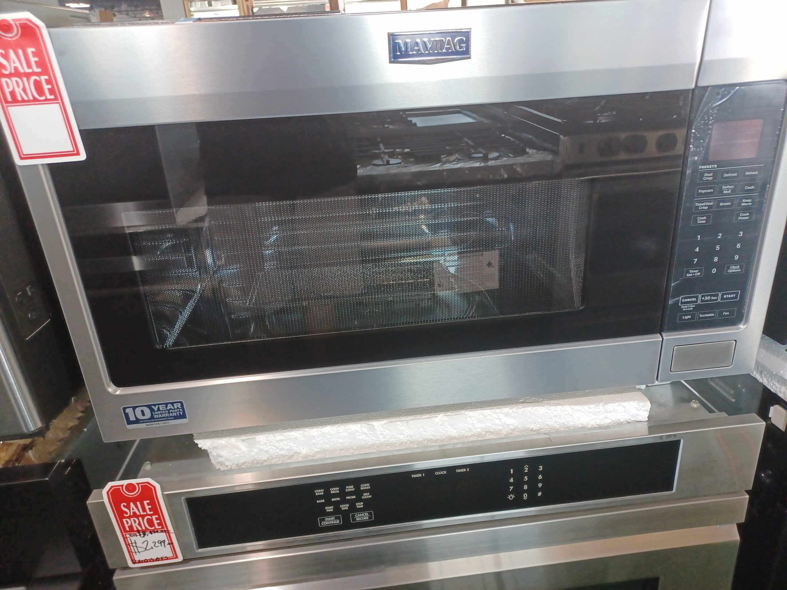 Maytag* Over-the-Range Microwave with Dual Crisp feature - 1.9 cu. ft.