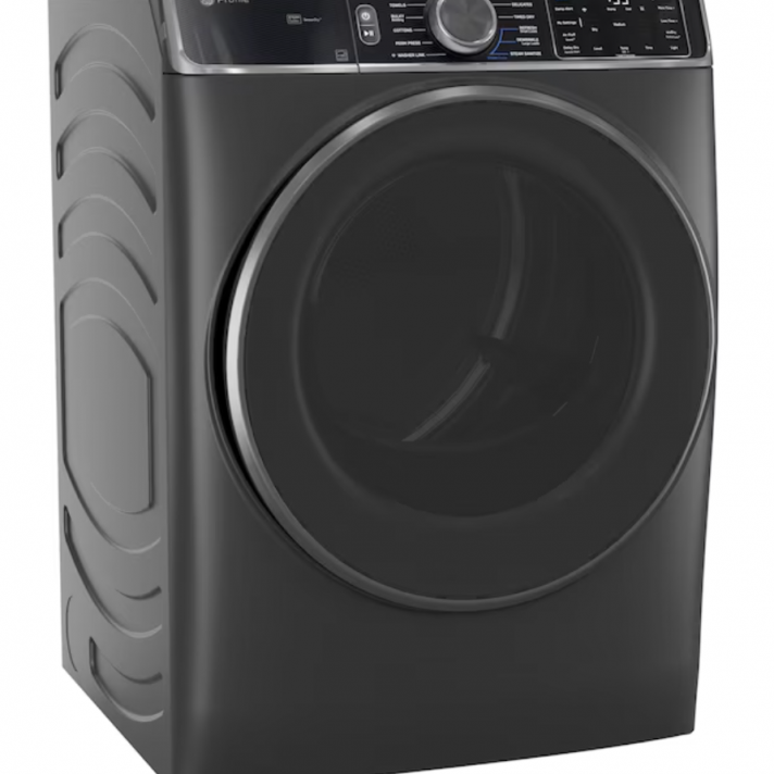 GE Profile* 7.8-cu ft Stackable Vented Electric Dryer with Steam Cycle Carbon Graphite