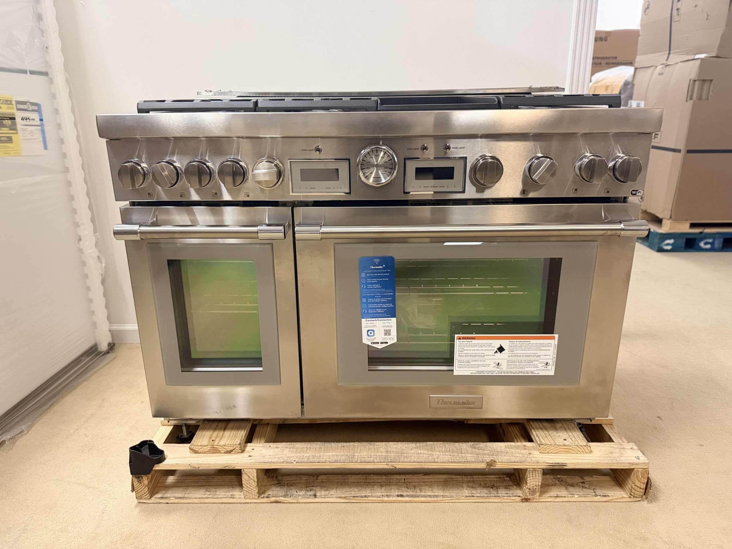 Thermador* Dual Fuel Professional Range 48'' Pro Grand® Commercial Depth Stainless steel