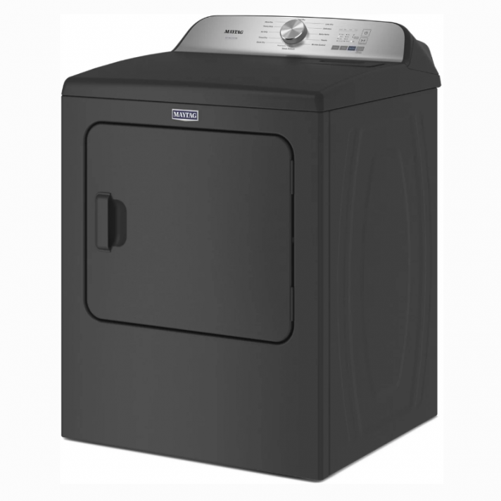 Maytag* Pet Pro 7.0-cu ft Vented Electric Dryer with Steam Cycle Volcano Black