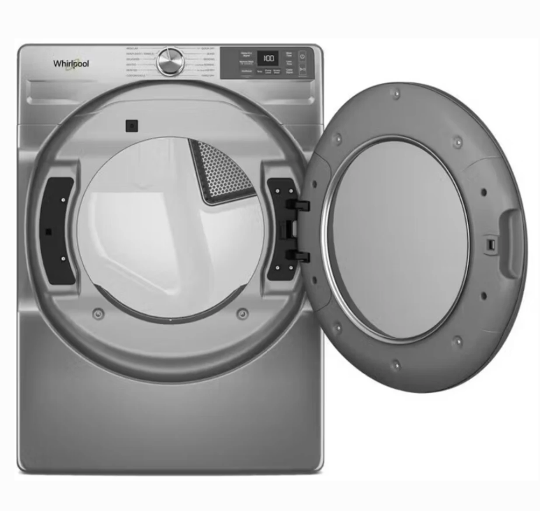 Whirlpool* 7.4 Cu. Ft. Stackable Smart Electric Dryer with Wrinkle Shield Option - Radiant Silver - Image 2