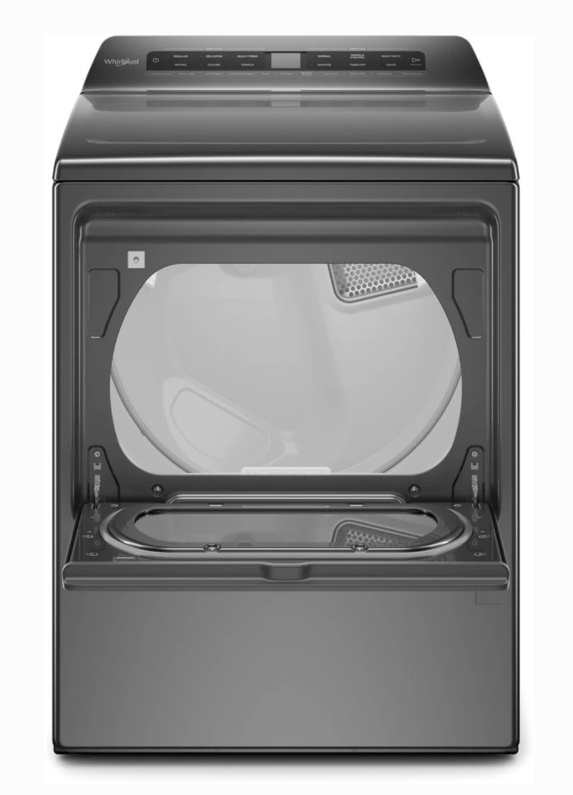 Whirlpool* 7.4 cu. ft. Smart Top Load Electric Dryer Chrome Shadow. - Image 3