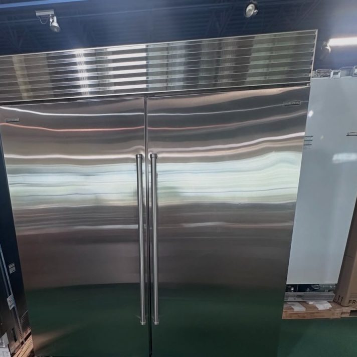 SUB ZERO* 72 INCH COLUMN FRIDGE AND FREEZER, GREAT CONDITION LIKE NEW- STAINLESS STEEL