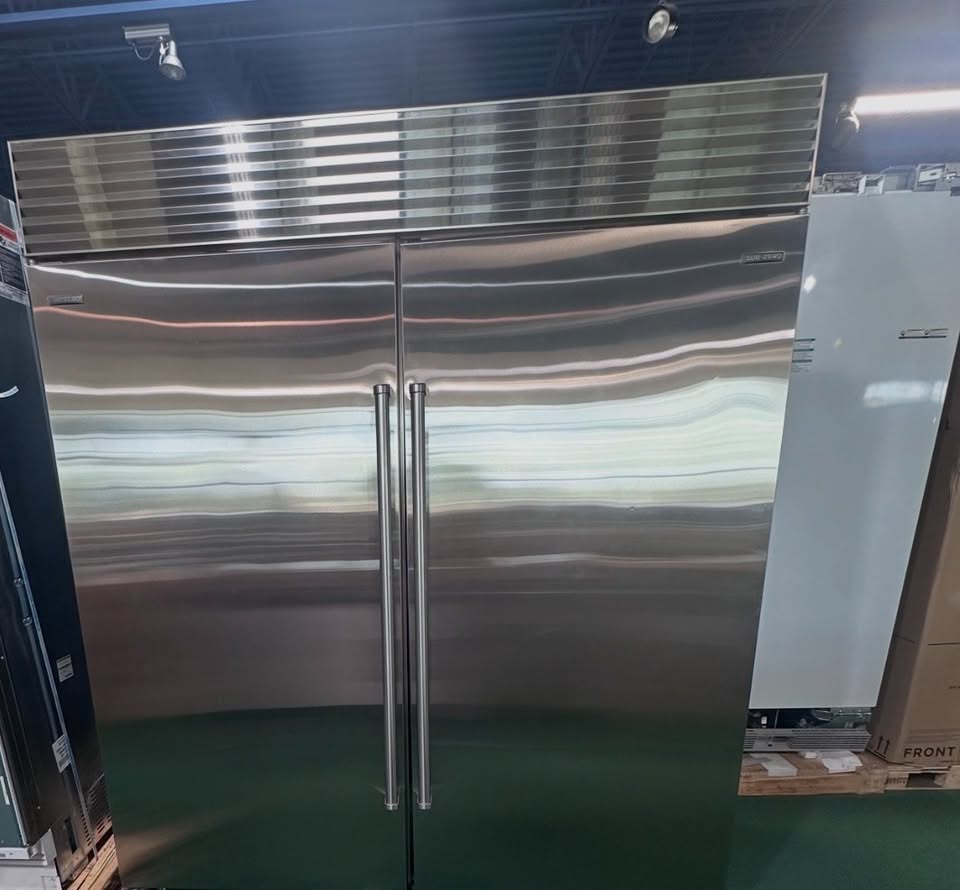 SUB ZERO* 72 INCH COLUMN FRIDGE AND FREEZER, GREAT CONDITION LIKE NEW- STAINLESS STEEL