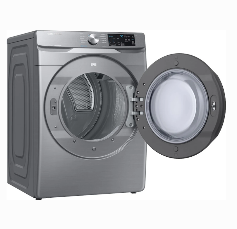 Samsung* 4.5 Cu. Ft. Front Load Washer and 7.5 Cu. Ft. Gas Dryer Laundry Pair in Platinum - Image 4