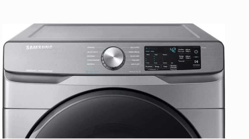 Samsung* 4.5 Cu. Ft. Front Load Washer and 7.5 Cu. Ft. Gas Dryer Laundry Pair in Platinum - Image 3