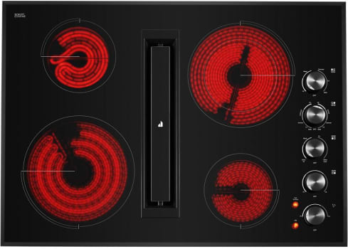 JennAir* Black Floating Glass Series 30" JX3™ Electric Downdraft Cooktop
