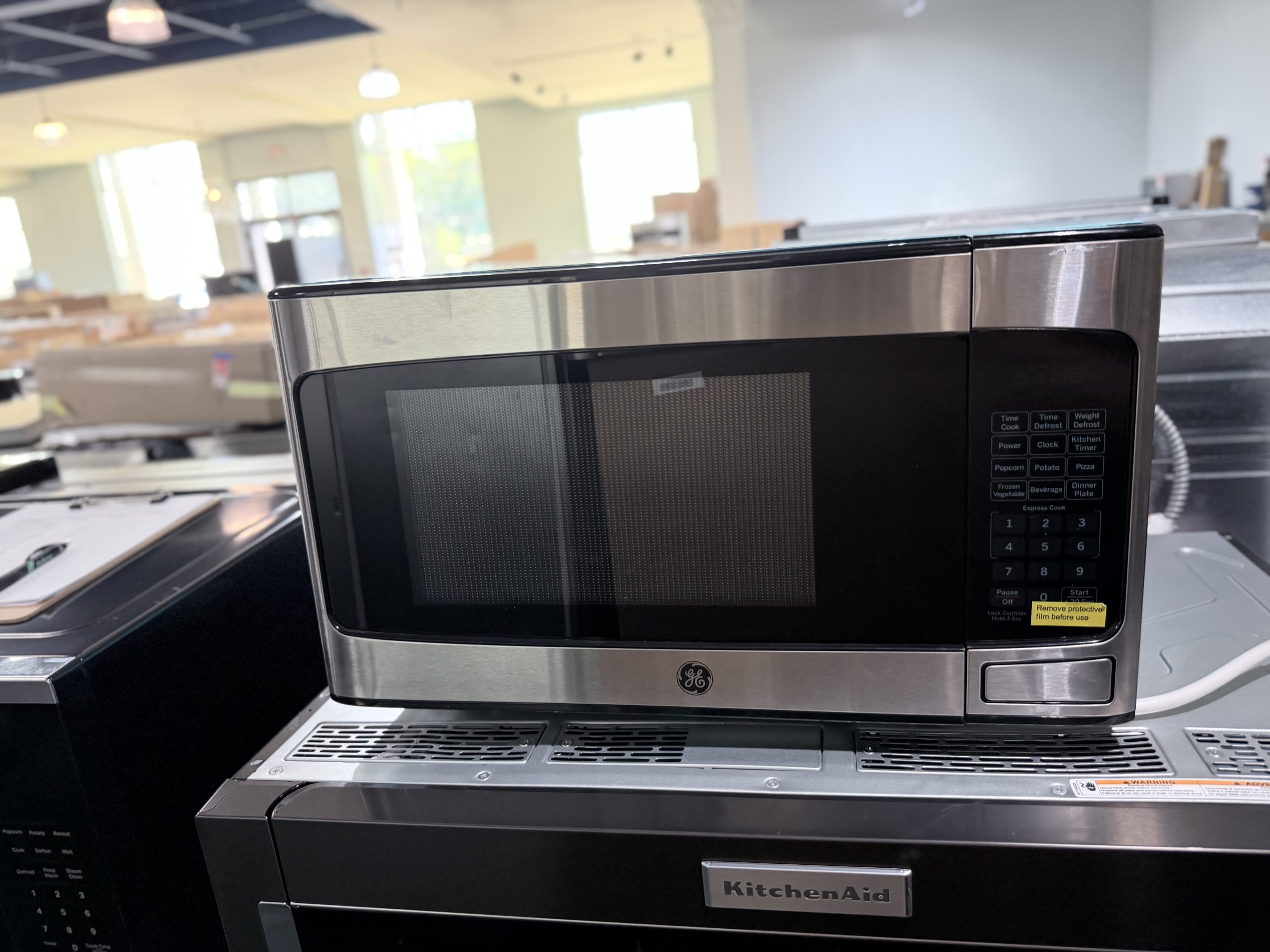 GE* 1.1 cu. ft. Countertop Microwave in Stainless Steel