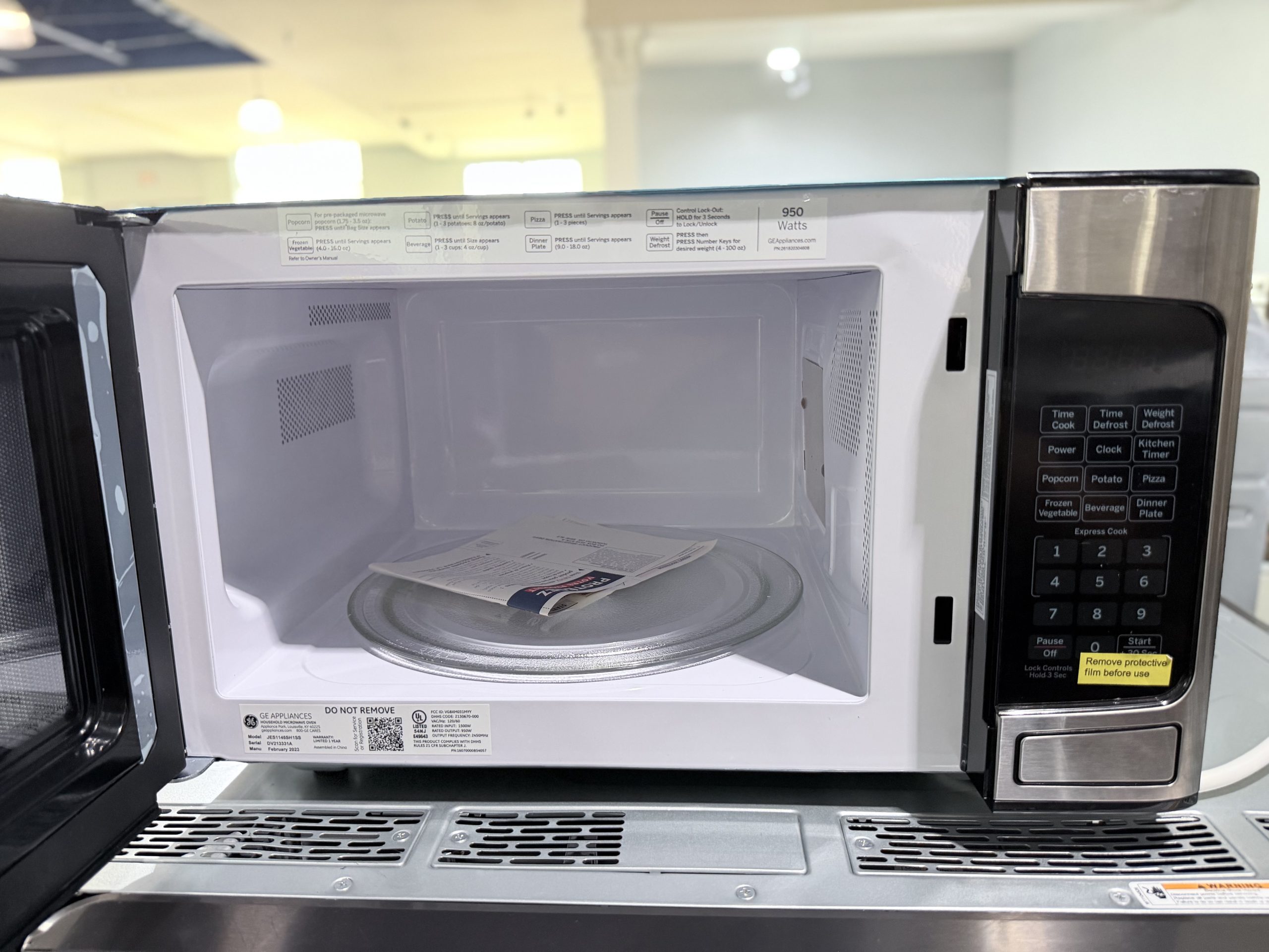 GE* 1.1 cu. ft. Countertop Microwave in Stainless Steel - Image 2