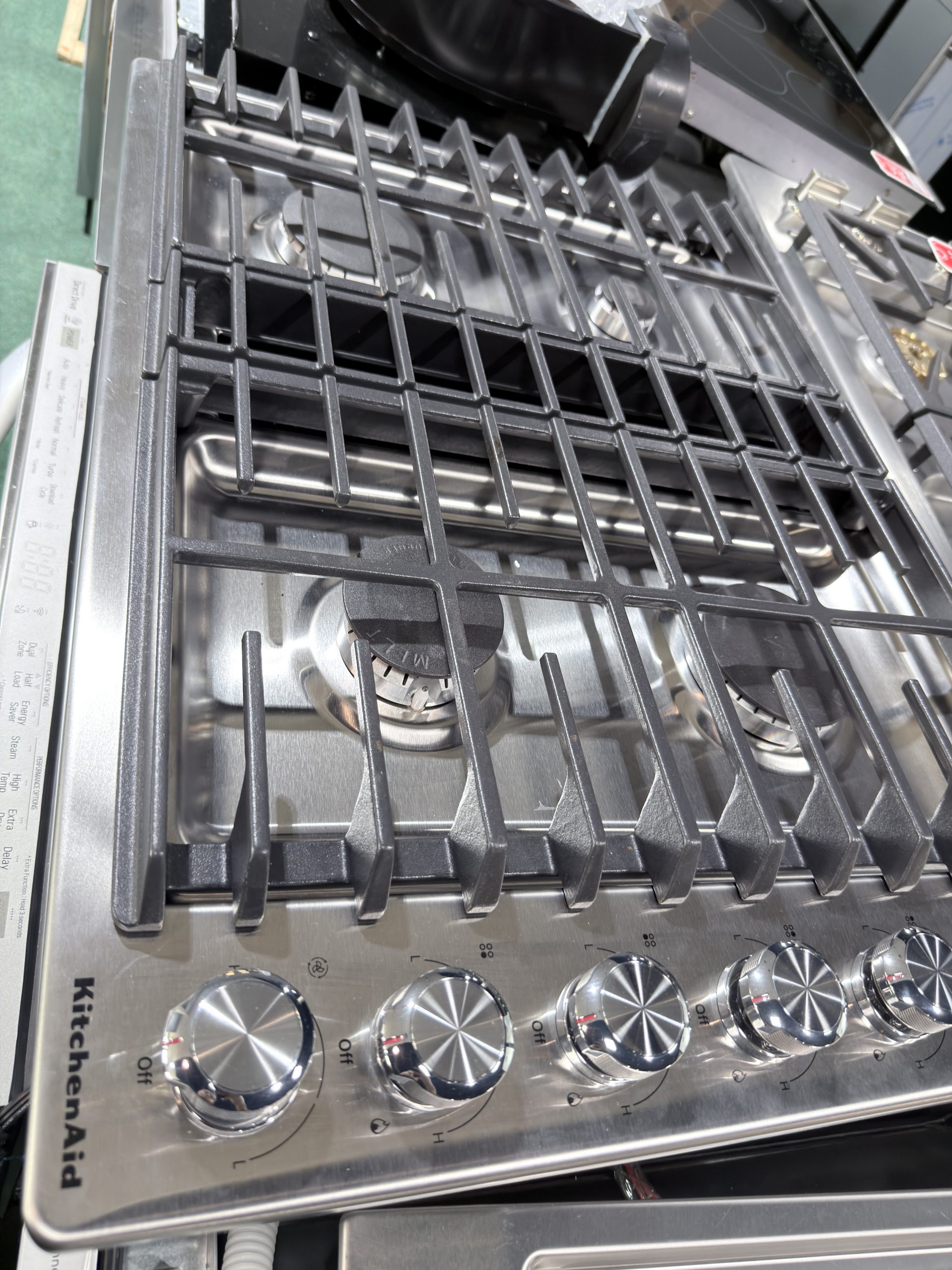 KitchenAid* 30" 4 Burner Gas Downdraft Cooktop Stainless Steel - Image 2