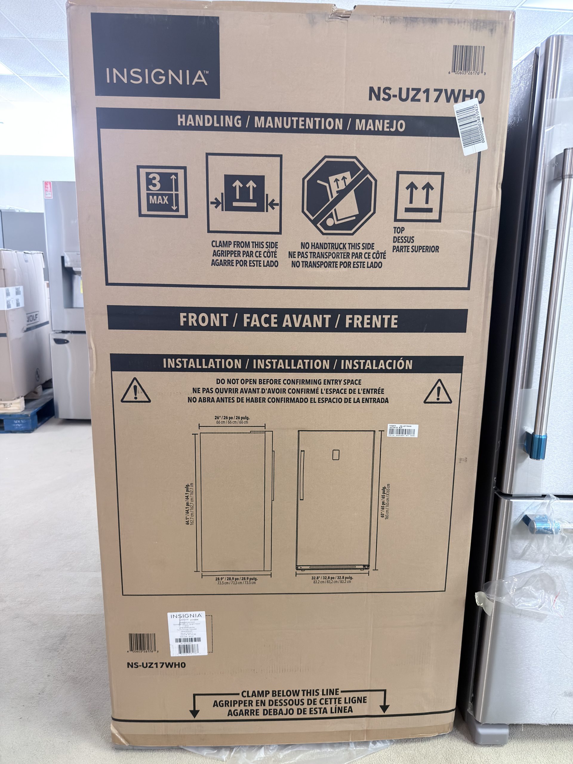 Insignia* 17 Cu. Ft. Garage Ready Convertible Upright Freezer with ENERGY STAR Certification - White - Image 3