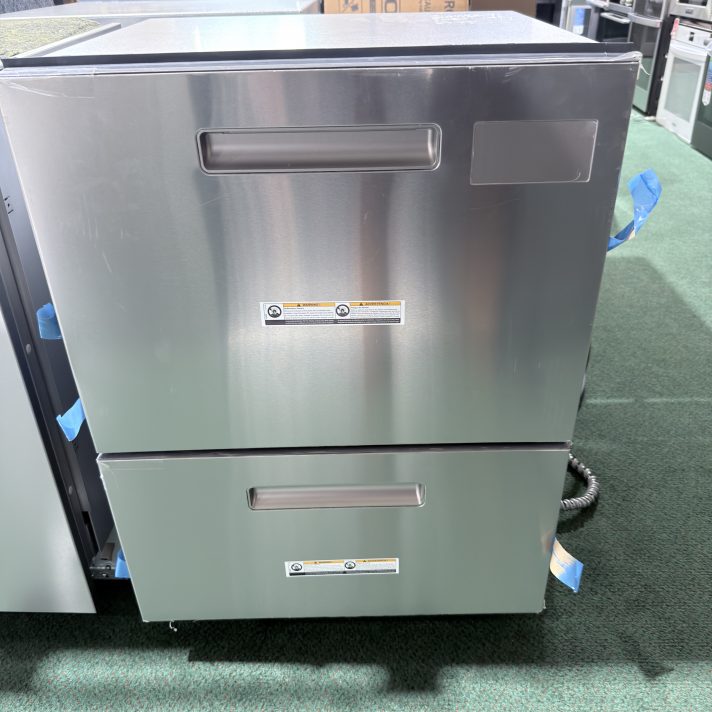 GE Profile* Profile 24 in. Front Control Double Drawer Dishwasher in Stainless Steel with 6-Cycles, 45 dBA/48dBA