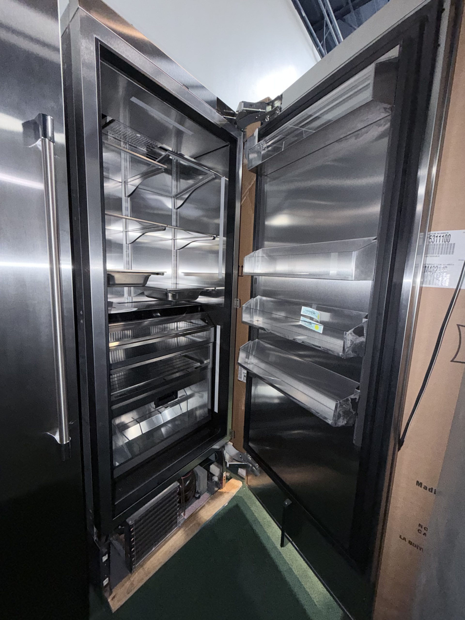 Perlick 54” Built In Column Refrigerator 30′′ and 24 '' Column Freezer with Left Hinge Stainless - Image 3