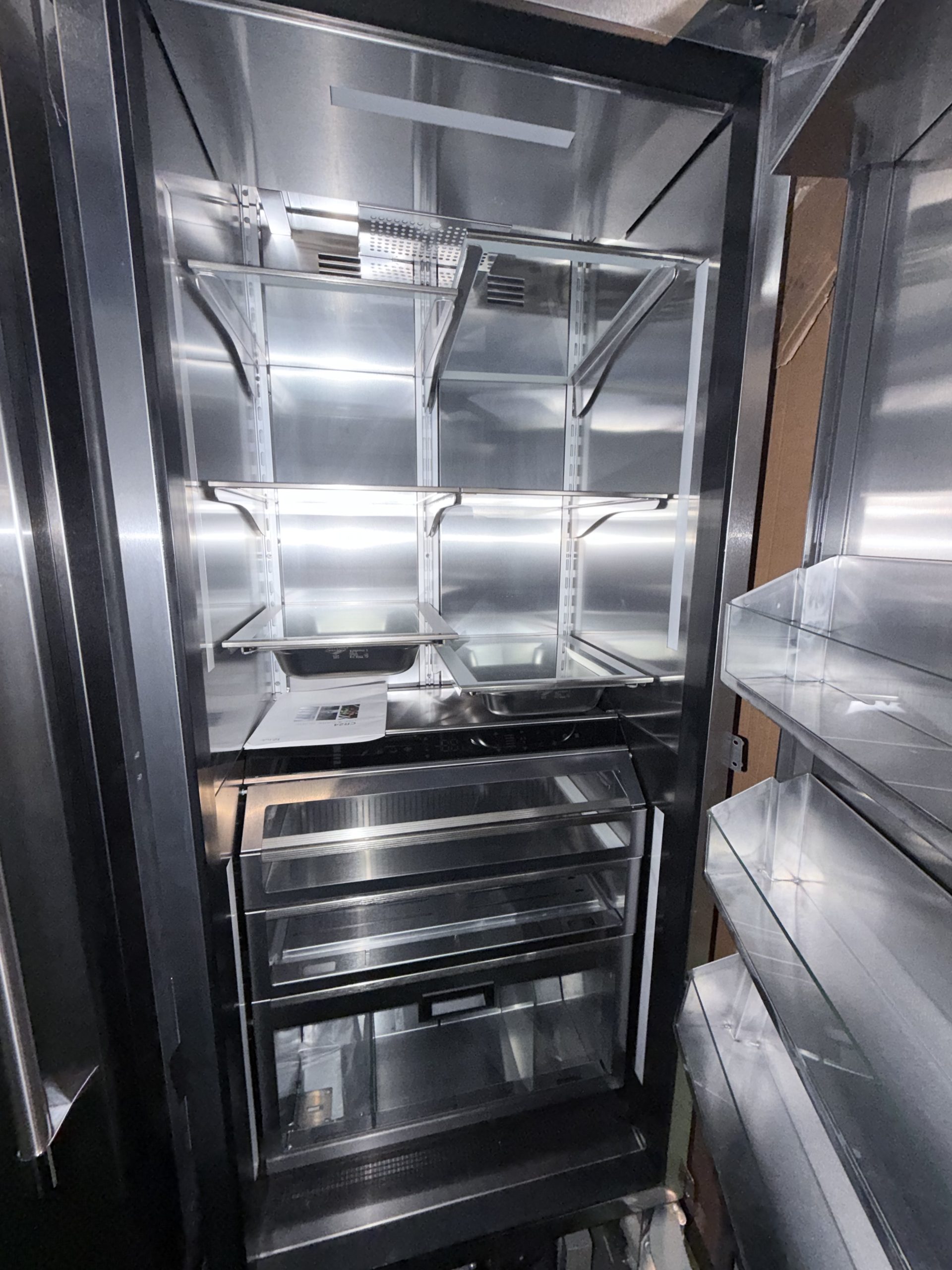 Perlick 54” Built In Column Refrigerator 30′′ and 24 '' Column Freezer with Left Hinge Stainless - Image 4