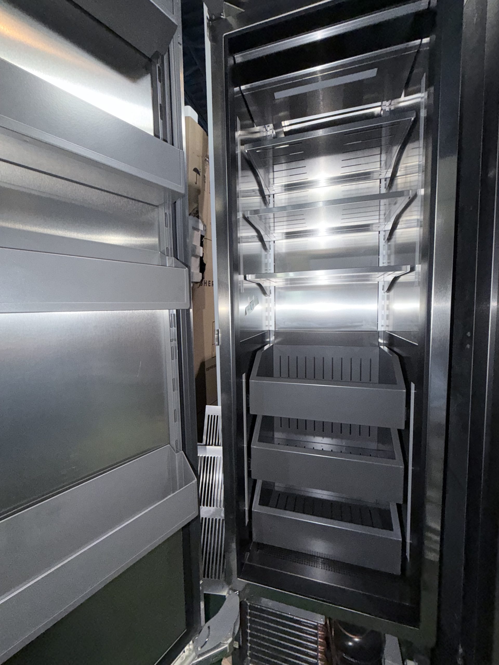 Perlick 54” Built In Column Refrigerator 30′′ and 24 '' Column Freezer with Left Hinge Stainless - Image 5