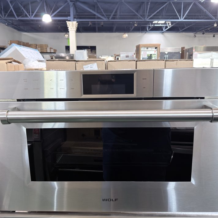 Wolf* 30 Inch Steam Oven with 1.8 cu. ft. Capacity, Convection, Temperature Probe: Stainless Steel, Professional
