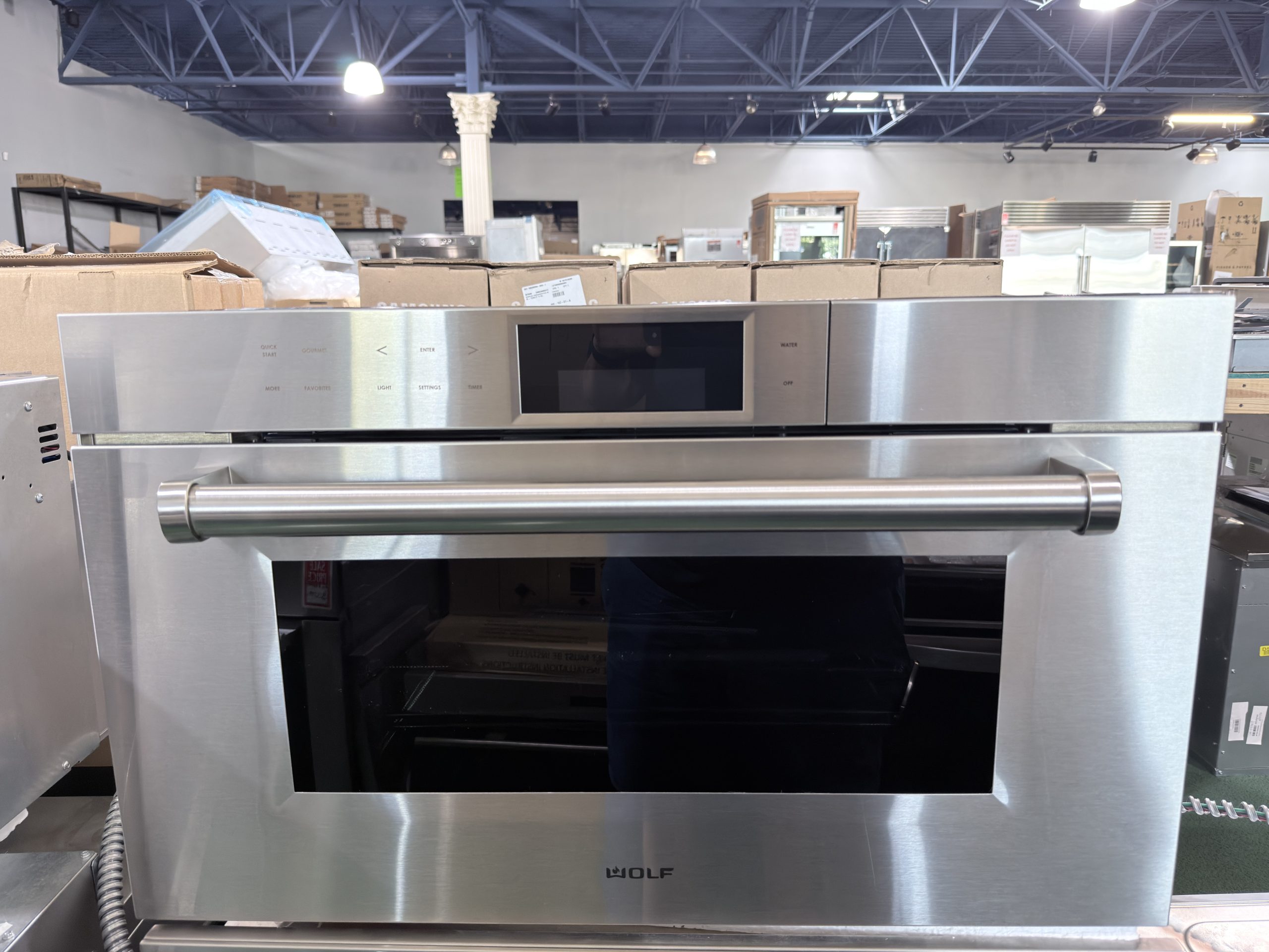 Wolf* 30 Inch Steam Oven with 1.8 cu. ft. Capacity, Convection, Temperature Probe: Stainless Steel, Professional