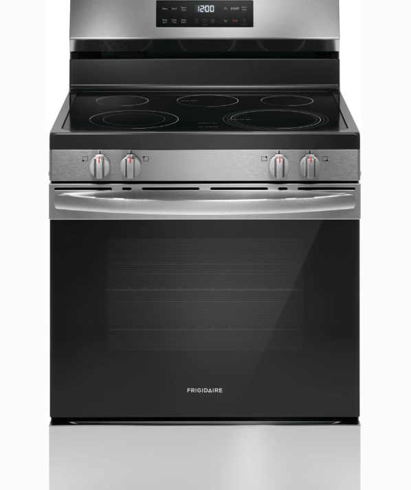 Frigidaire* 30" Electric Range with Steam Clean Stainless Steel