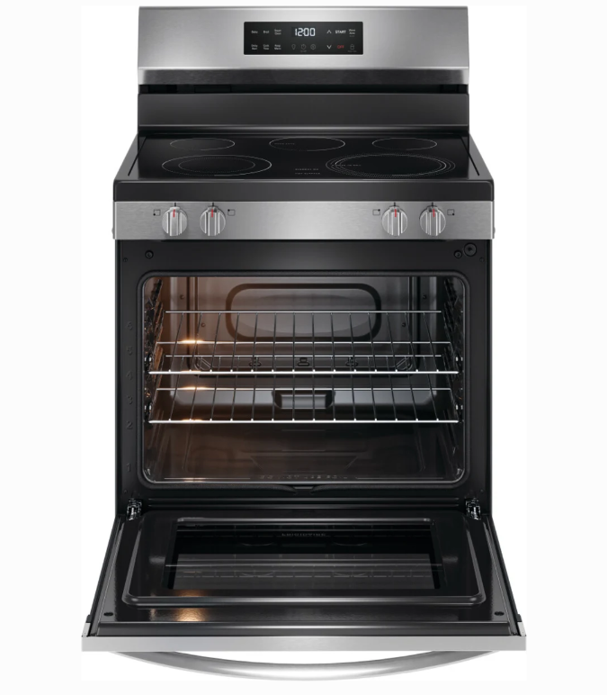 Frigidaire* 30" Electric Range with Steam Clean Stainless Steel - Image 2