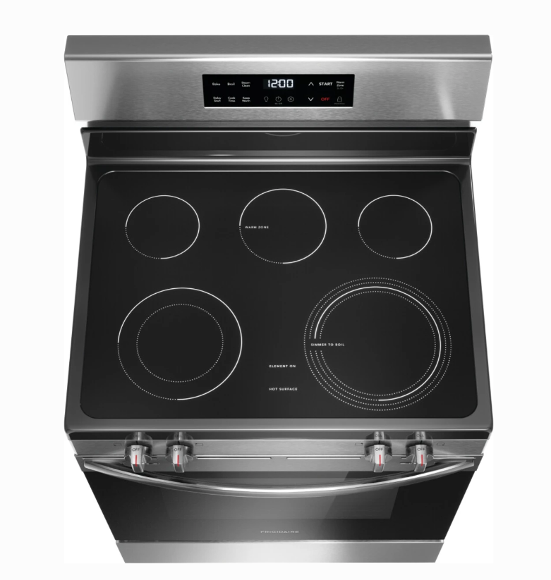 Frigidaire* 30" Electric Range with Steam Clean Stainless Steel - Image 3