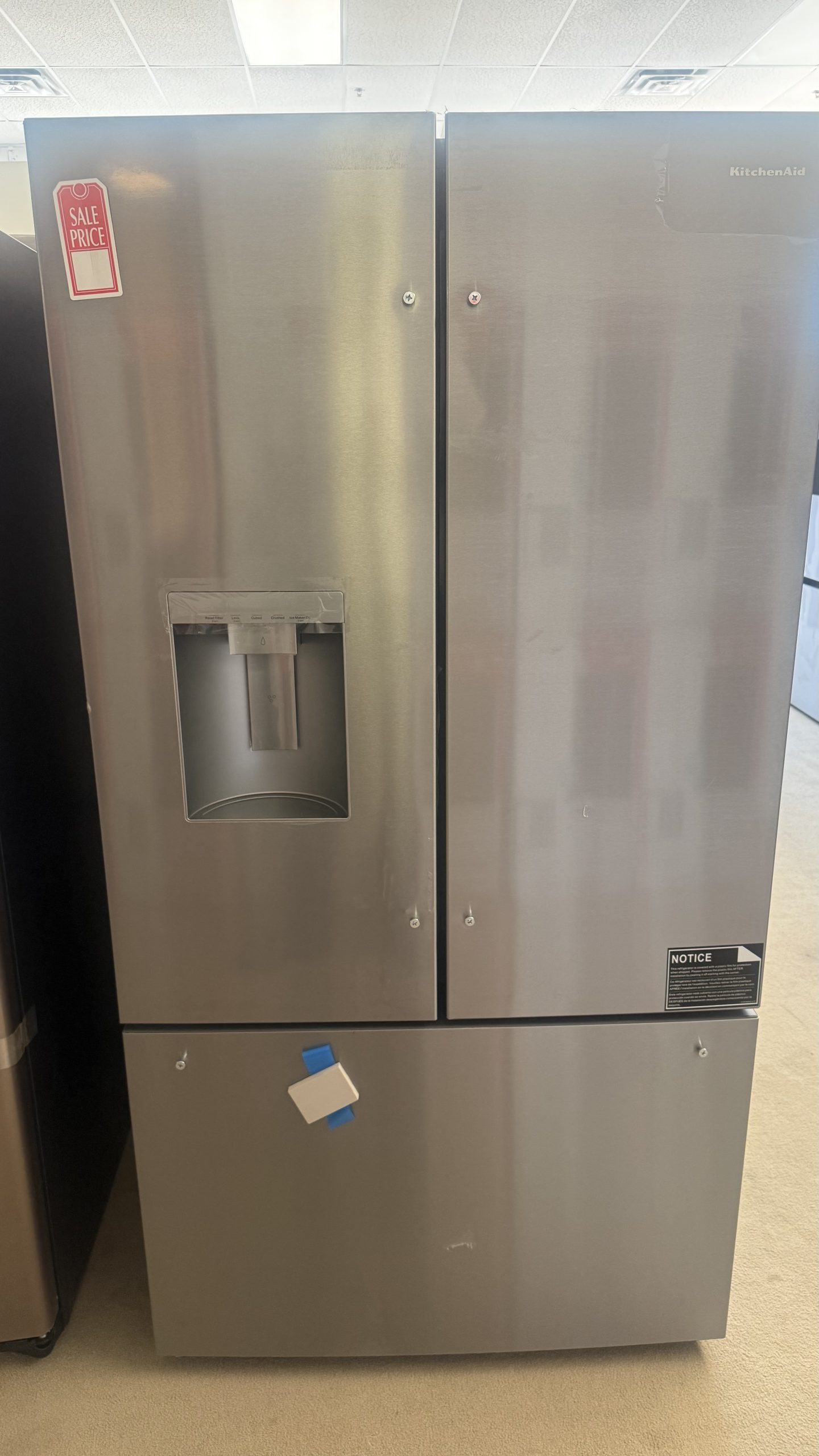 KitchenAid KRFF436SPS 36 Inch Freestanding French Door Refrigerator
