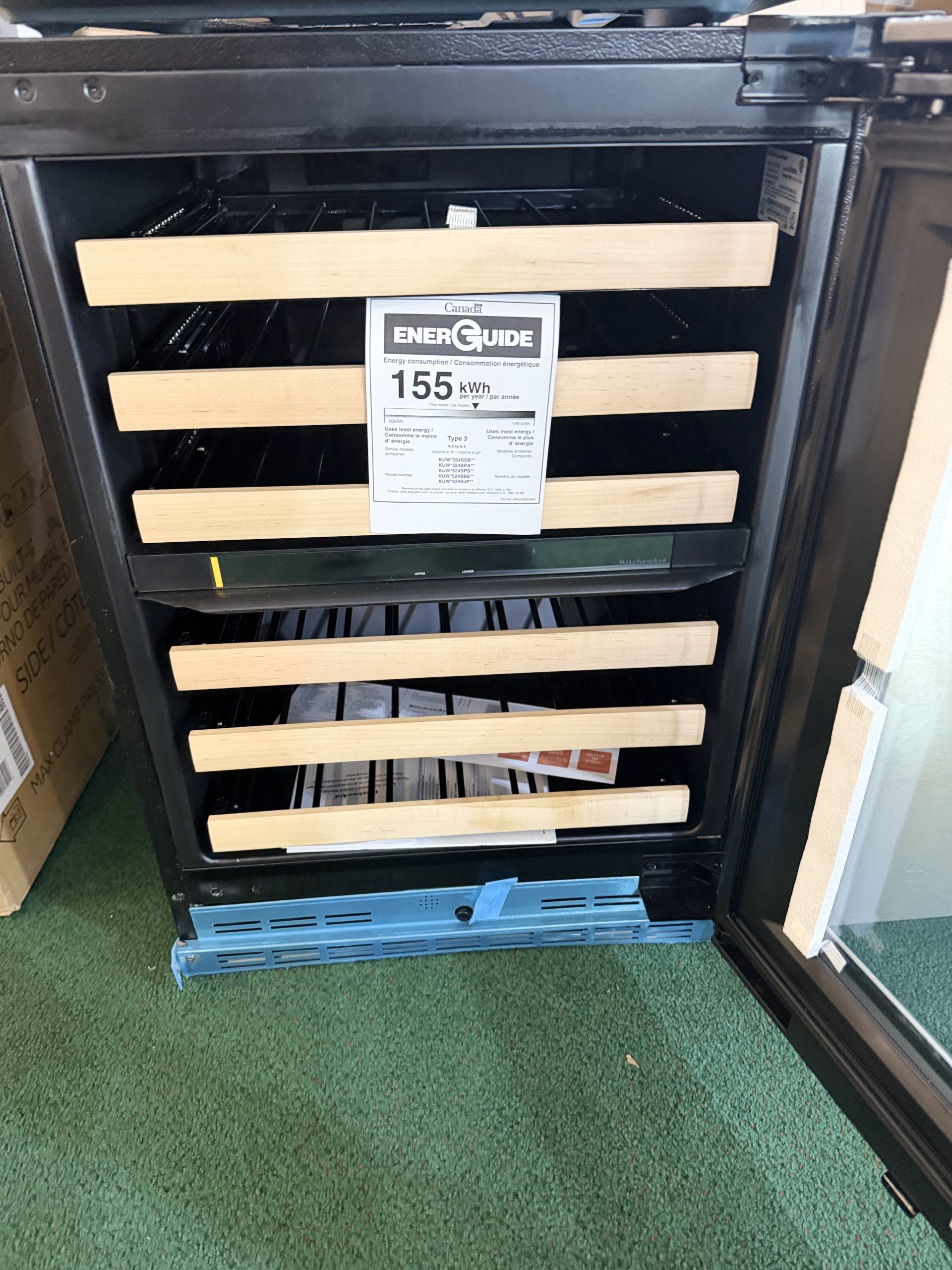 KitchenAid* 24" Undercounter Wine Cellar with Full-Extension Wood-Front Racks - Image 2