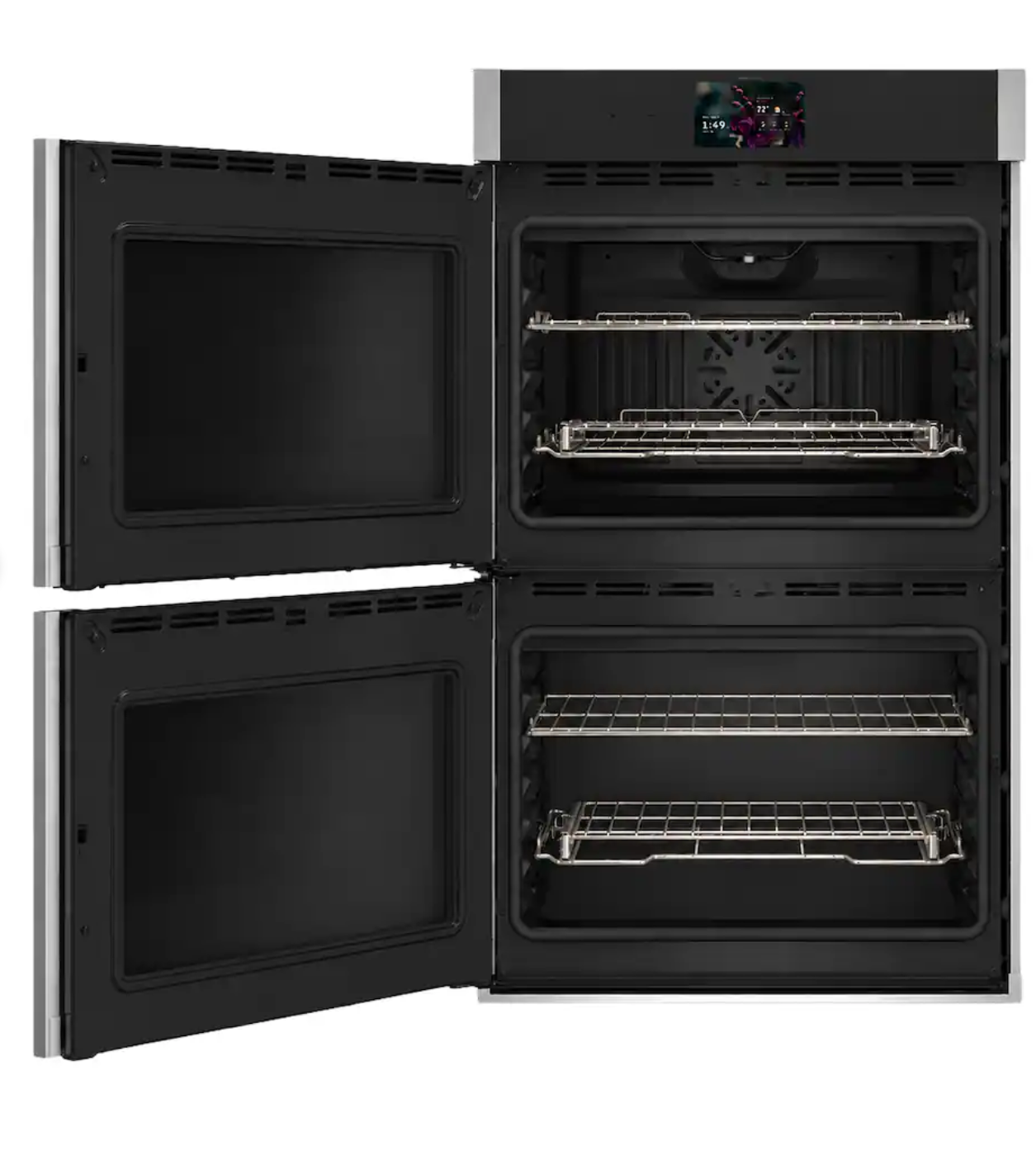 GE Profile* 30" Smart Built-In Double Electric True European Convection Wall Oven with Air Fry and Left-Hand Side Swing Doors - Stainless Steel - Image 5